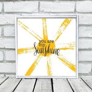 You Are My Sunshine Nursery Wall decor Wood Sign Baby Shower Gift Newborn Gift Wall Art, Wood sign image 1