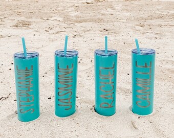 Personalized Family Vacation Tumbler, Engraved Stainless Steel Travel Mug