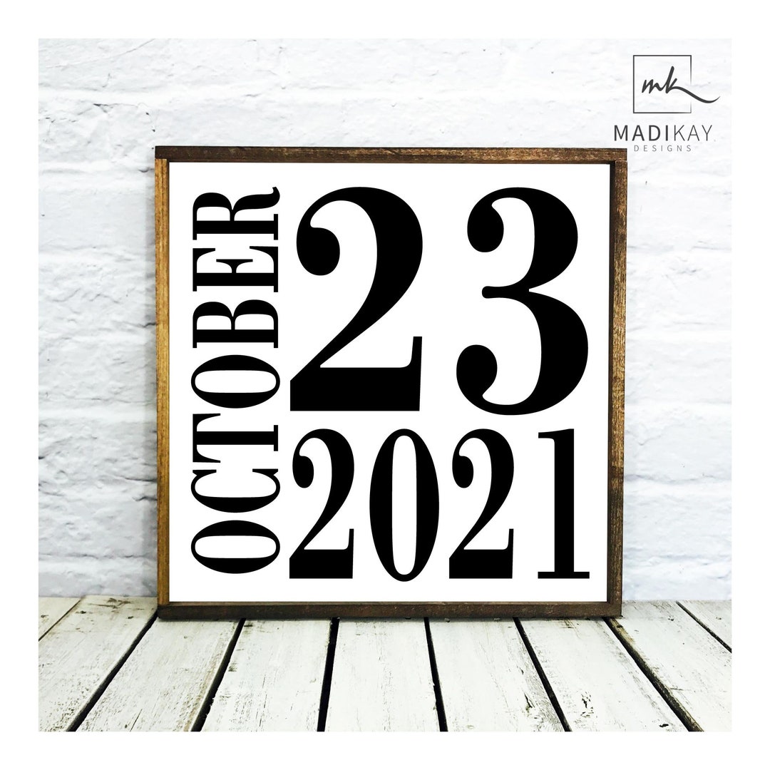 Personalized Date Sign | Wedding, Anniversary, Housewarming Gift - Etsy