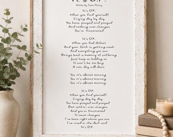 Personalized Song Lyrics Wall Art, Anniversary Gift