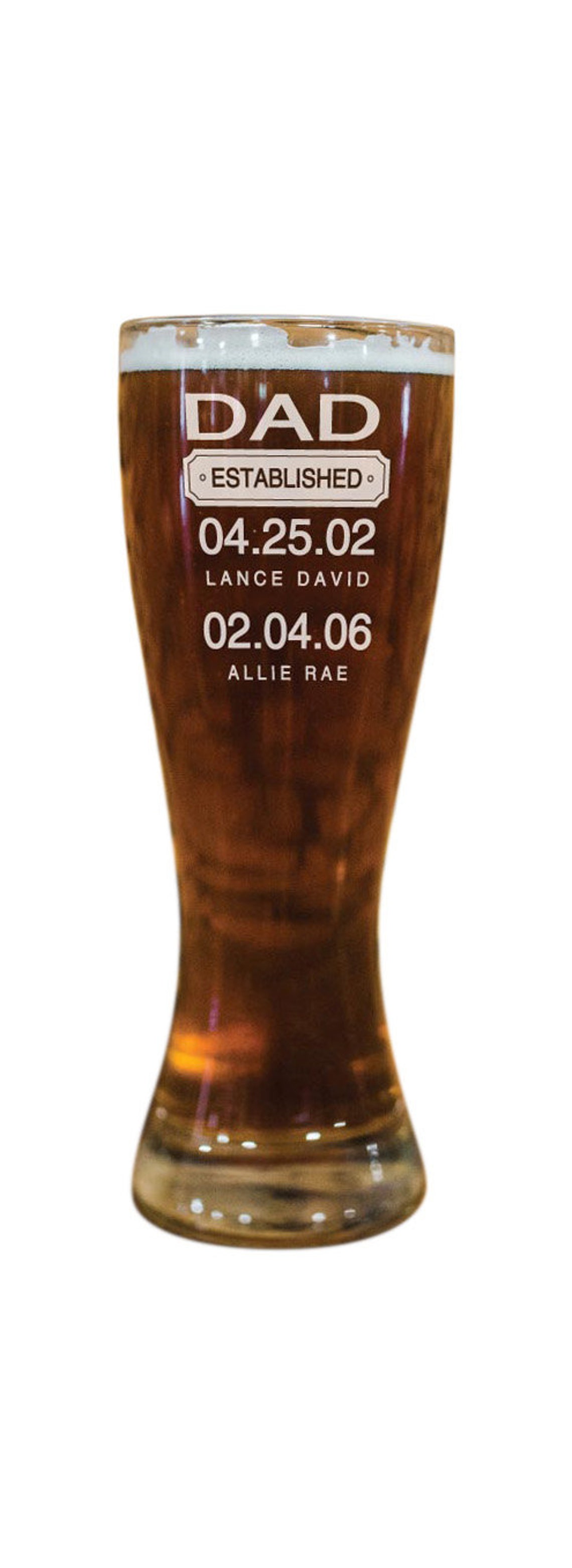 Fathers Day Gift Dad Beer Glass Dad Gift Gift From Wife Etsy