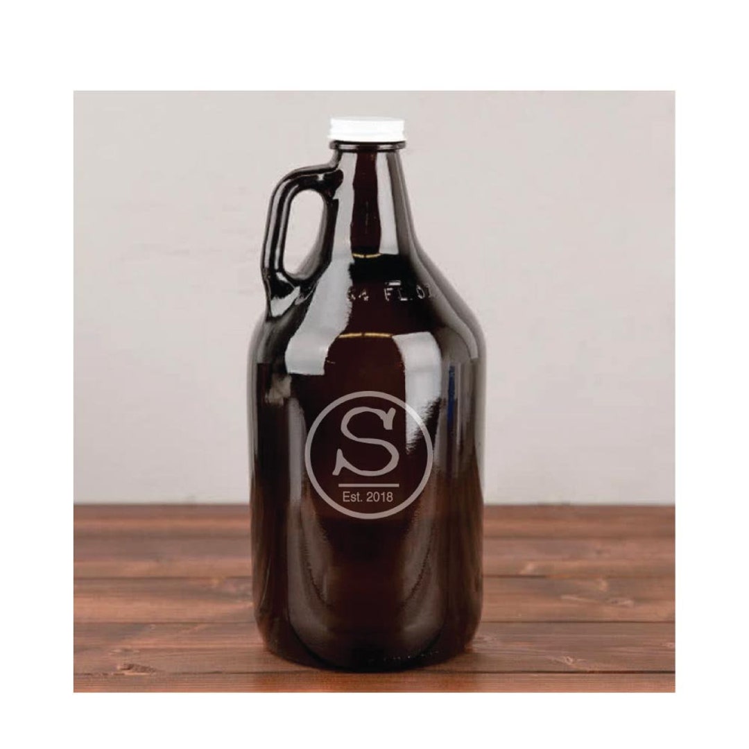Beer Growler Personalized Family Name Established Wedding Etsy