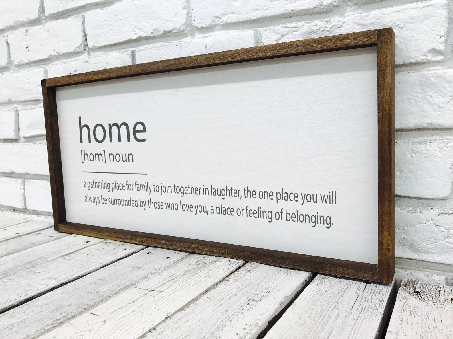 Home Sign Housewarming Gift Home Quote Sign Home Sweet Etsy