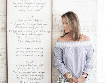 Personalized Song Lyrics Wall Art, Custom Anniversary Gift