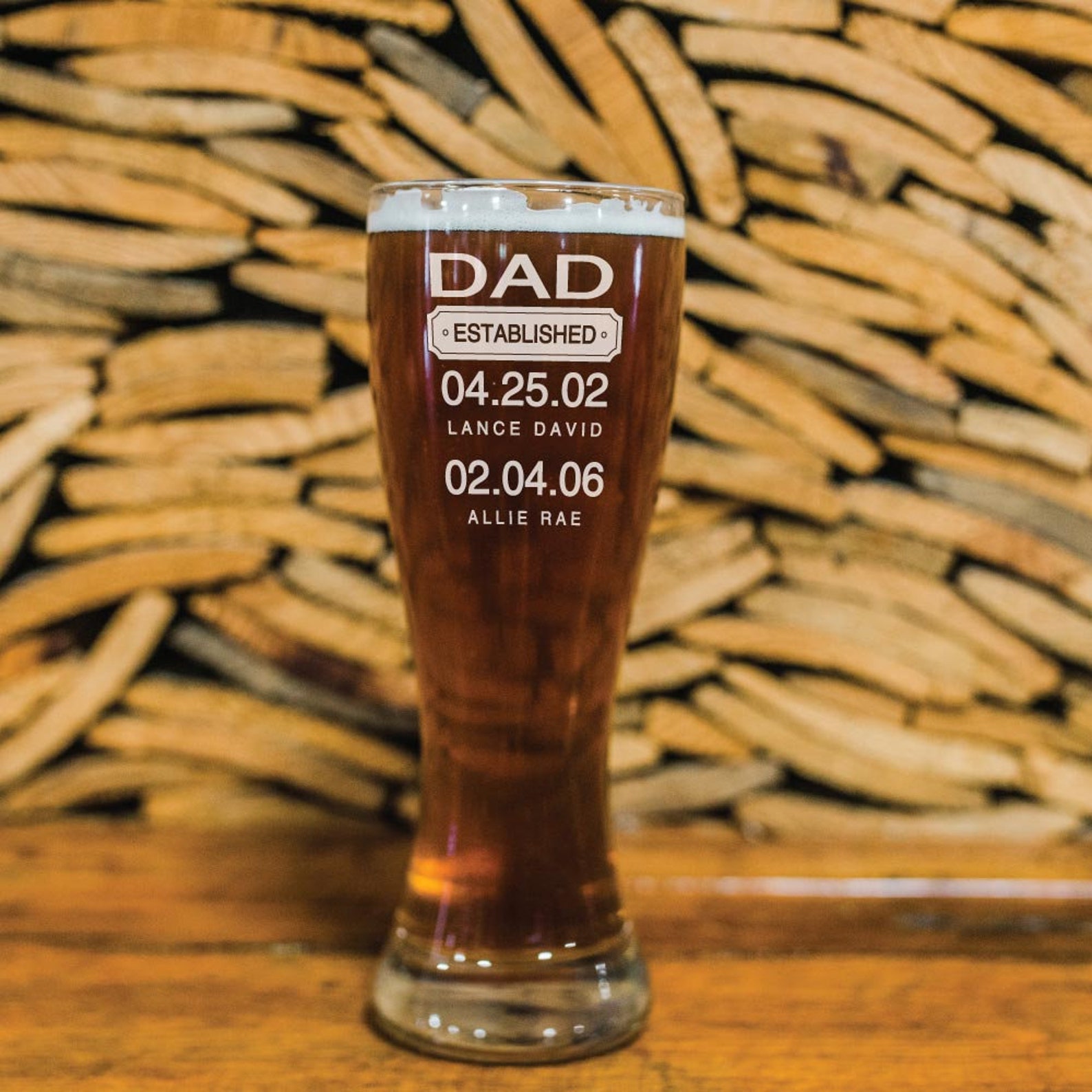 Fathers Day Gift Dad Beer Glass Dad Gift Gift From Wife Etsy