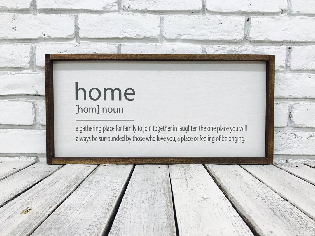 Home Sign, Housewarming Gift, Home Quote Sign, Home Sweet Home