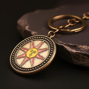 EXCLUSIVE Dark Souls 3 Keychain - Metal Praise the Sun/Bonfire Pendant Keyring - Gamer Gift for Men,Women - Soulsborne Dark Souls Fan Merch