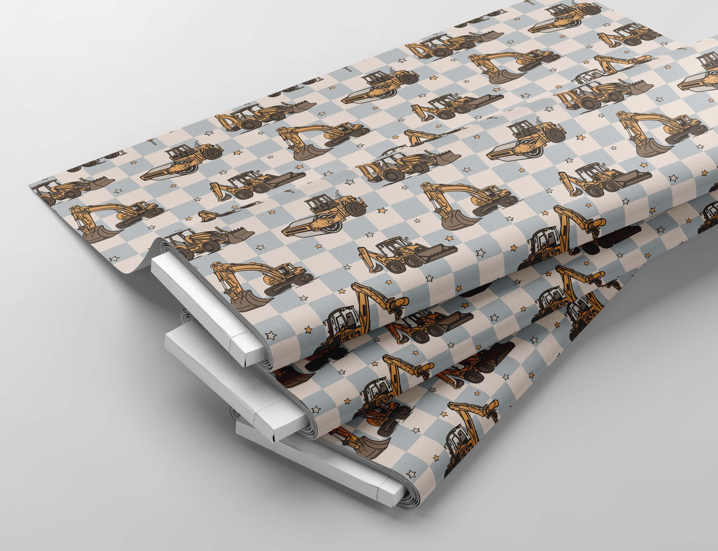 Construction Seamless Repeat Pattern, Boy Seamless, Digger, Tractor ...