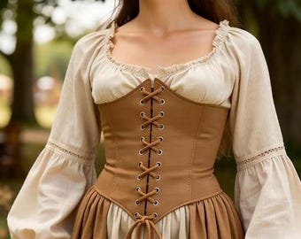 Red, Black, and Gold Corset Belt Waist Cincher, Designer  display picture 2