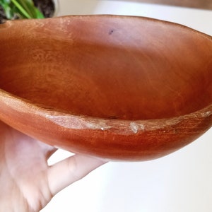 Vintage Wood Pineapple Trinket Dish, Catchall, Nut Bowl, Candy Dish, Serving Bowl, Kamani Wood, Made in Philippines, Tropical Tiki Decor image 5