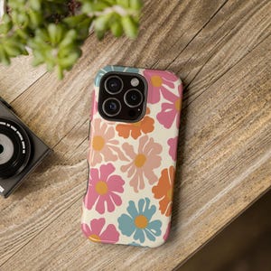 Floral Impact-Resistant Phone Case - Cute Flower Design, Durable Phone Cover, Unique Gift, Stylish Tech Accessory, Spring Vibes