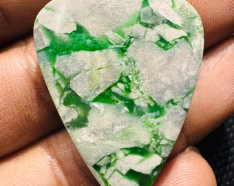 Variscite Cabochon Stone Healing Crystal Jewelry Making Supply Boho Pendant Stone.