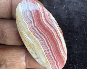 Natural Rhodochrosite Cabochon Pink Banded Rhodochrosite Loose Gemstone For Jewelry Making.