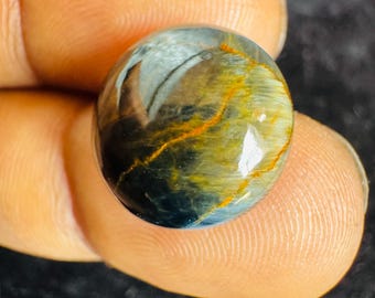 Pierre gemme ovale 100 % naturelle de qualité AAA en pietersite pour la fabrication de bijoux.