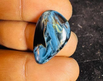 Unique Pietersite Cabochon Swirling Gemstone For Pendant Or Necklace.