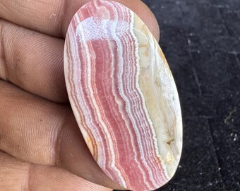 Natural Rhodochrosite Cabochon Natural Layered jewelry Making Stone.