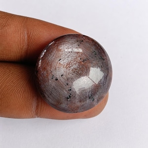 Naturalny okrągły rubinowy kamień szlachetny | Luźny kamień szlachetny jakości AAA | Kamień jubilerski w hurtowych ilościach. 25 x 25 x 13 mm.