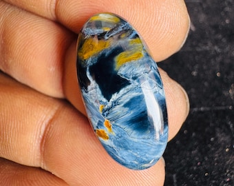 AAA Pietersite Gemstone Cabochon: Swirling Jewelry Stone (24x12x4mm)