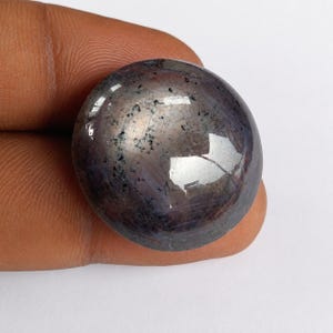 Rubis étoilé en gros | Grand cabochon de rubis naturel | Pierre ronde non montée. 22 x 22 x 13 mm