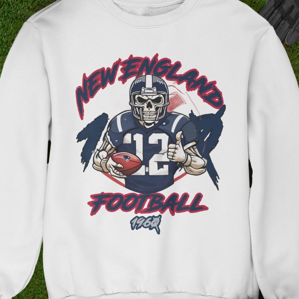 New England Football Sweatshirt, Game Day Shirt, New England Team Football Shirt, Sunday New England, New England Football Bespoketshirt