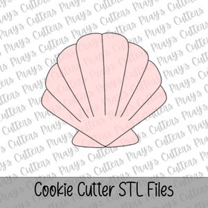 Shell Cookie Cutter STL | Summer Beach Cookies | 3D Print File Instant Download