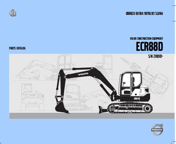 Volvo ECR88D Compact Excavator Parts Catalog Manual