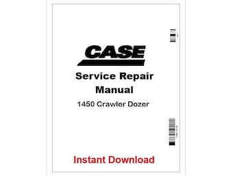 Case 1450 Crawler Dozer Repair Service Manual PDF 9-72858