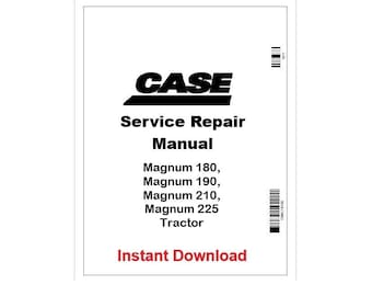 Manual de serviço em PDF para Case IH Magnum 180–225 CVT PST