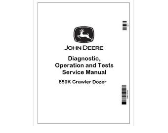 John Deere 850K Dozer Diagnostic Manual TM12043