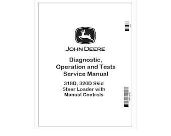Manual de diagnóstico de minicargadoras John Deere 318D y 320D TM11398