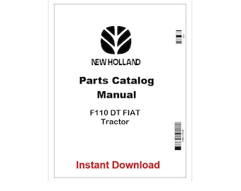 F110 DT New Holland FIAT Tractor Pdf Parts Catalog Manual