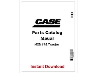 Manual del catálogo de piezas del tractor Case IH MXM175 (PDF)