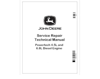John Deere 4.5L & 6.8L ディーゼルエンジン修理マニュアル CTM331