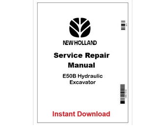 Manuale di riparazione e assistenza in formato PDF per escavatore New Holland E50B