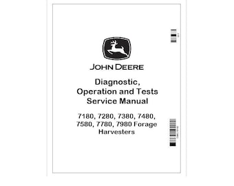 John Deere 7180–7980 Forage Harvester Diagnostic Manual TM404319