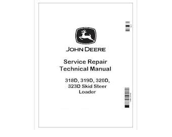 Manual de servicio de la minicargadora John Deere 318D–323D TM11407
