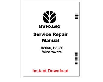 New Holland H8060, H8080 Strängläggare Pdf Servicemanual 84211407