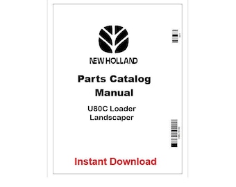 U80C New Holland Lader Landschaftspflege Pdf Teile Katalog Handbuch