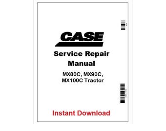 Case IH MX80C–MX100C Tractor Service Repair Manual PDF