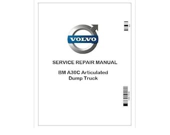 Manual de servicio y reparación del camión volquete articulado Volvo BM A30C (PDF)