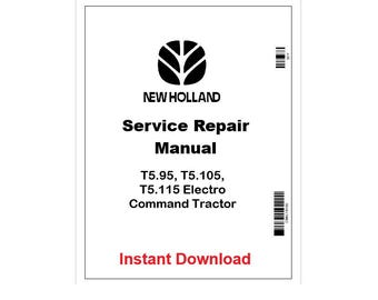 New Holland T5.95–T5.115 Tractor Service Manual 47538922