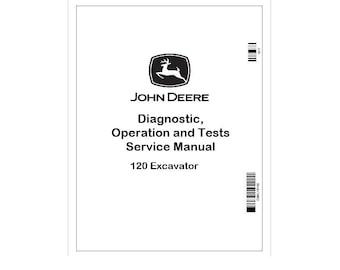 John Deere 120 Excavator Diagnostic Manual TM1659