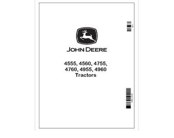 TM1461 John Deere 4555-4960 Traktor Bedienungs- und Test Handbuch