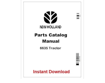 Manual de piezas del tractor New Holland 6635 (PDF)
