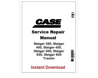 Case IH Steiger 350–600 Tractor Repair Service Manual Pdf
