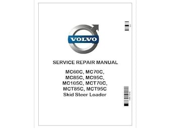 Volvo Skid Steer Loader Service Manual: MC60C-MCT95C Series PDF