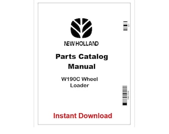 W190C New Holland Wheel Loader Pdf Parts Catalog Manual