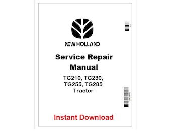 New Holland TG210–TG285 Traktor PDF Servicemanual 87367126