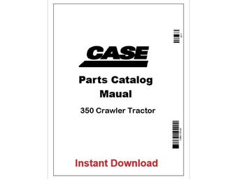 Manual de piezas en PDF del tractor de orugas Case 350