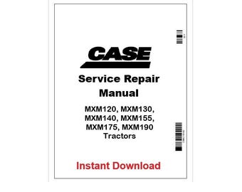 Case IH Mxm Series MXM120–MXM190 Tractor Pdf Service Manual